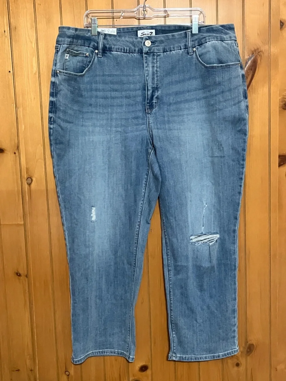 Seven7 Tummyless Ankle Straight Jeans - Picture 5 of 10